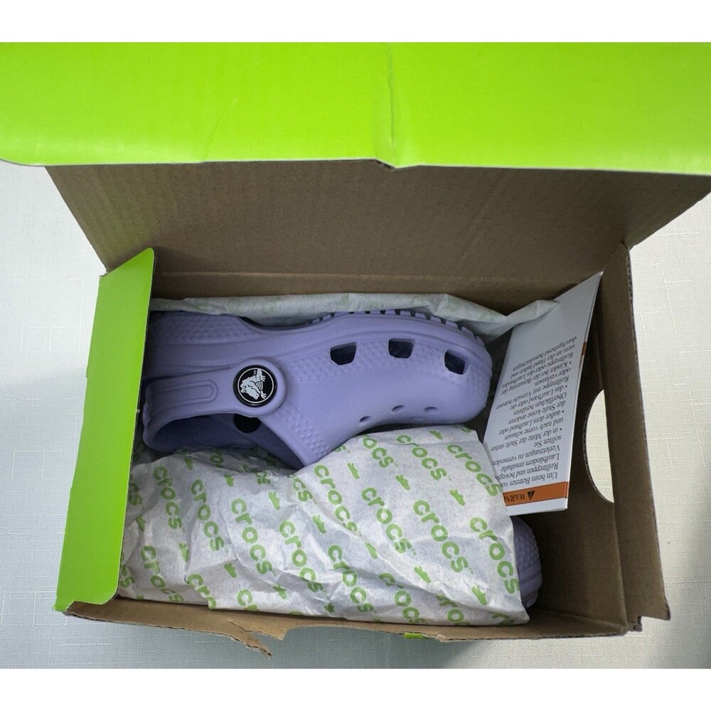 Crocs Classic Clog T Mystic Purple Toddler Size C6 NIB - Picture 8 of 8